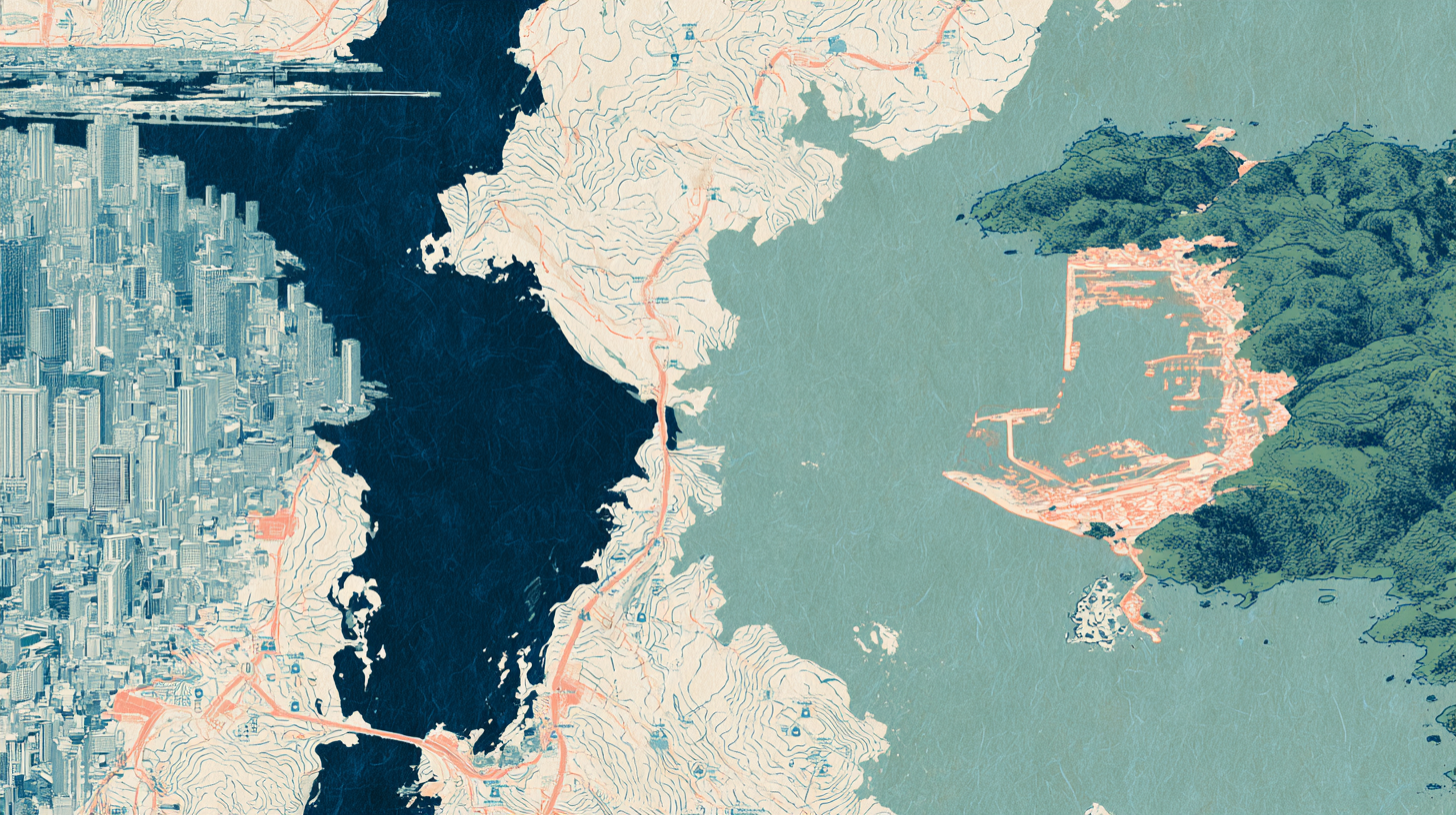 都市と島の100日生活圏をつなぐ手描きの地図