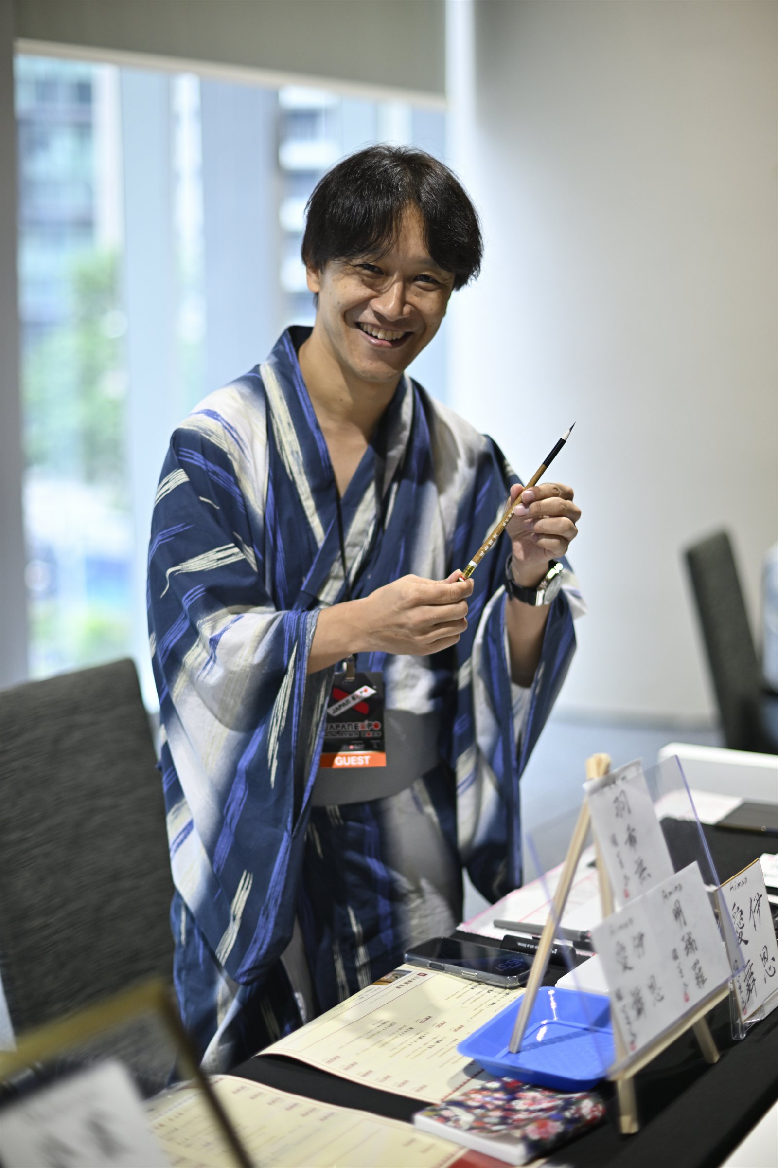 JAPAN EXPO MALAYSIA 2026の書道ブースの荻沼雅美