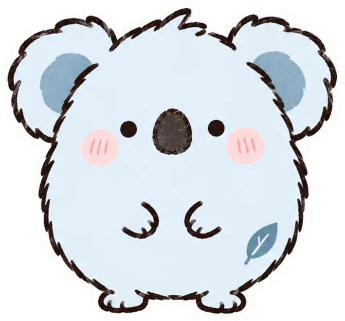 薄いみずいろのコアラ、こゆむ