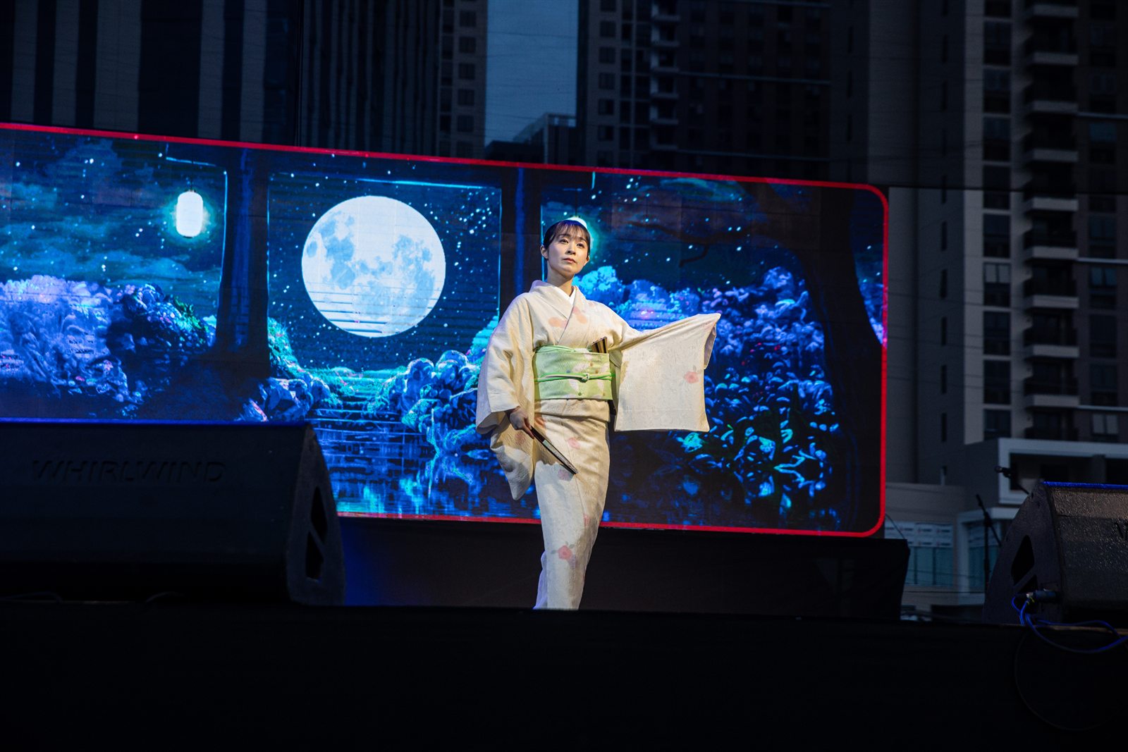 Kanremi Fujima on the Cebu Bon Odori 2026 stage
