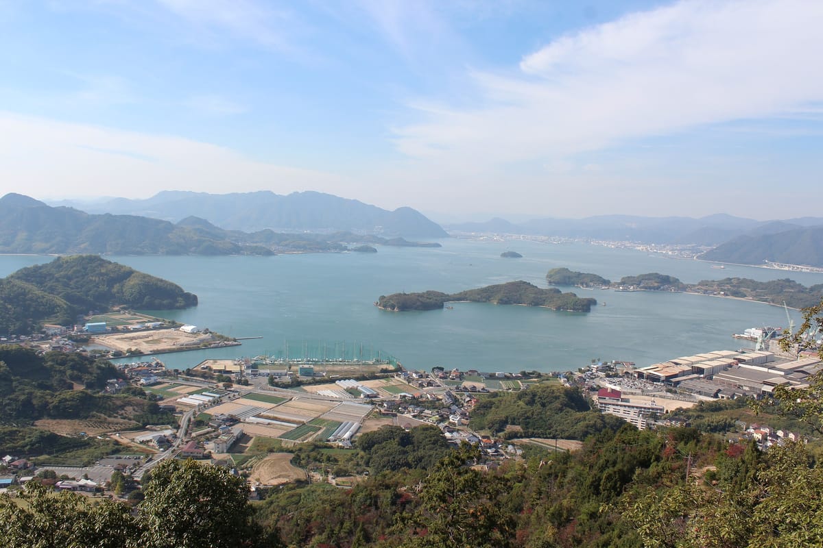 Islands of the Seto Inland Sea from Mt. Shirataki, Innoshima